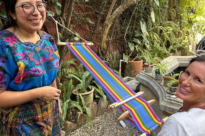 Två timmars privat Backstrap Weaving Workshop i Antigua
