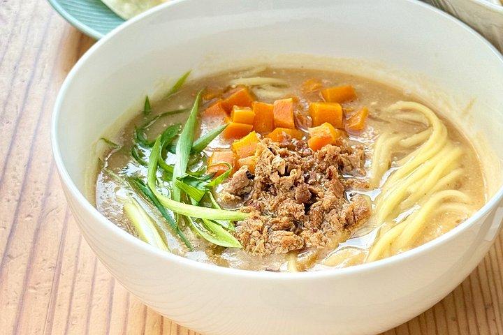 京都で和食ビーガンだしラーメン＆餃子を作る