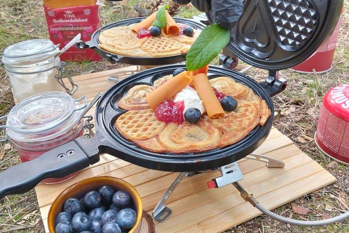 オスロの絶景フィヨルドハイキング＆シェフのノルウェー語森林ワッフル