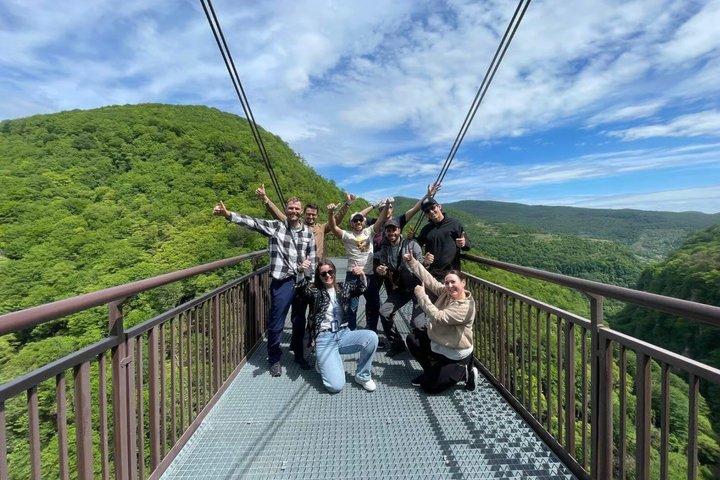 De Kutaisi: Visite guidée des canyons et grottes de Martvili et Okatse