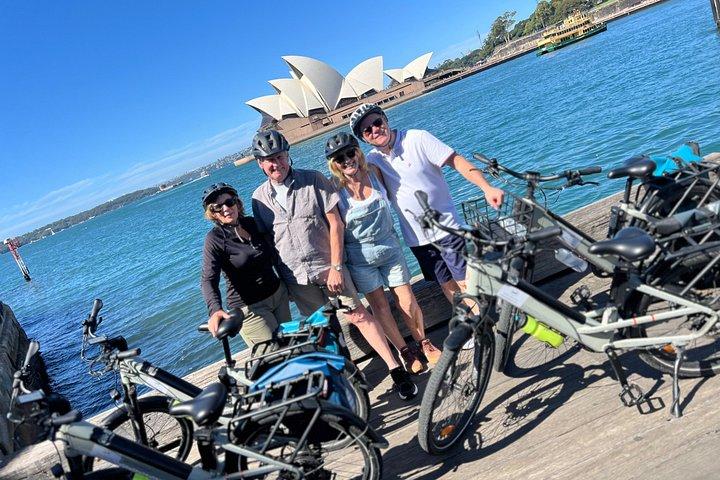 Visite guidée à vélo électrique de Sydney avec casques Bluetooth