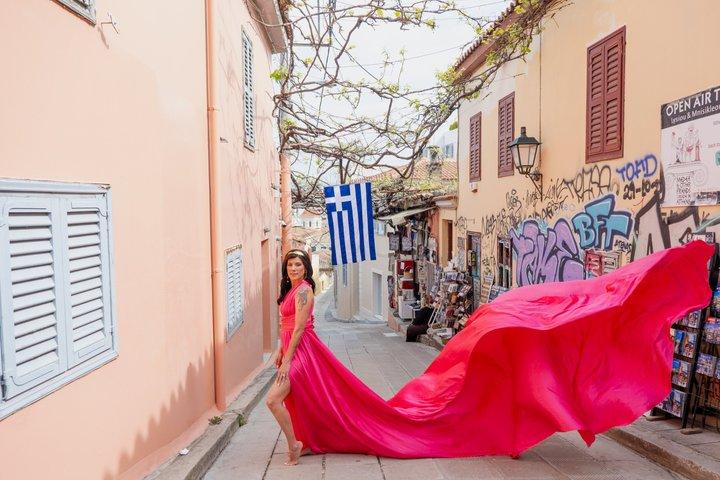Fließendes Kleid Fotoshooting Athen - Privat
