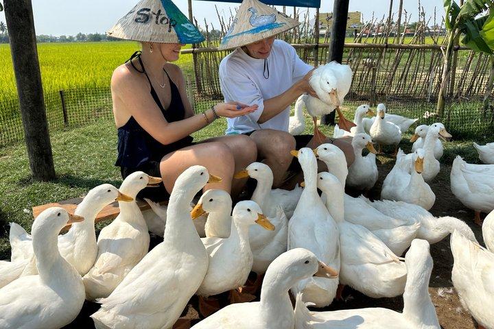Hoi An Bike Tour-Duck, fazenda orgânica-barco-Buffalo
