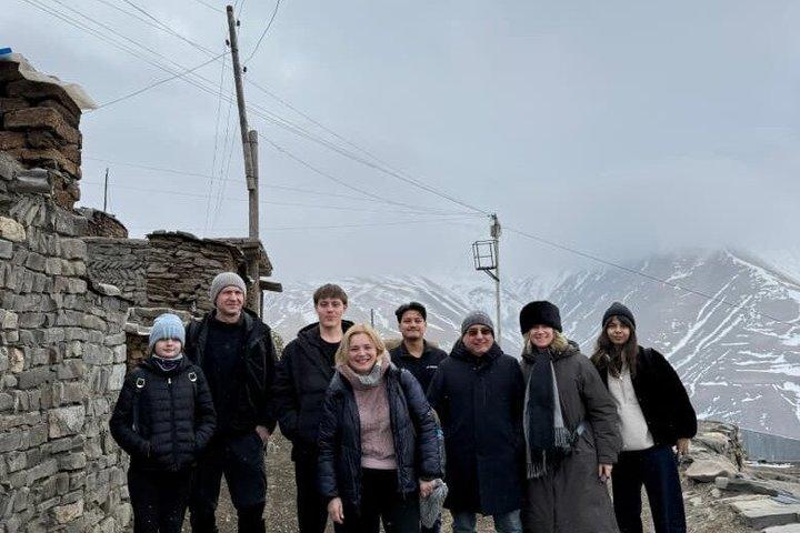 Excursion guidée d'une journée de Bakou à Khinaliq Village & Candy Cane Mountains