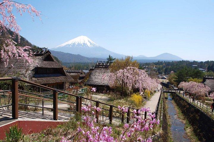 富士山ツアー:忠霊塔、大石公園&伝統の里