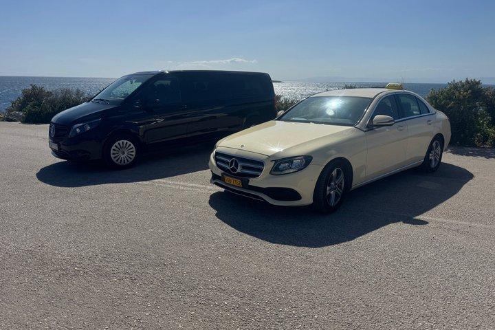 Traslado privado desde el aeropuerto de Atenas al centro de la ciudad