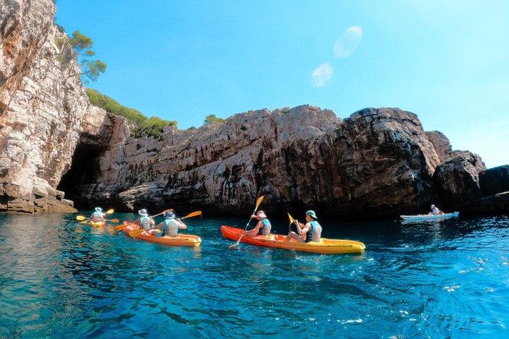 Sunset Sea Kayaking in Dubrovnik with Wine