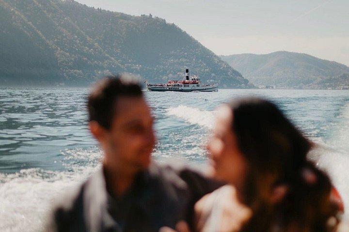 Private Comer See-Tour auf einem klassischen Holzboot