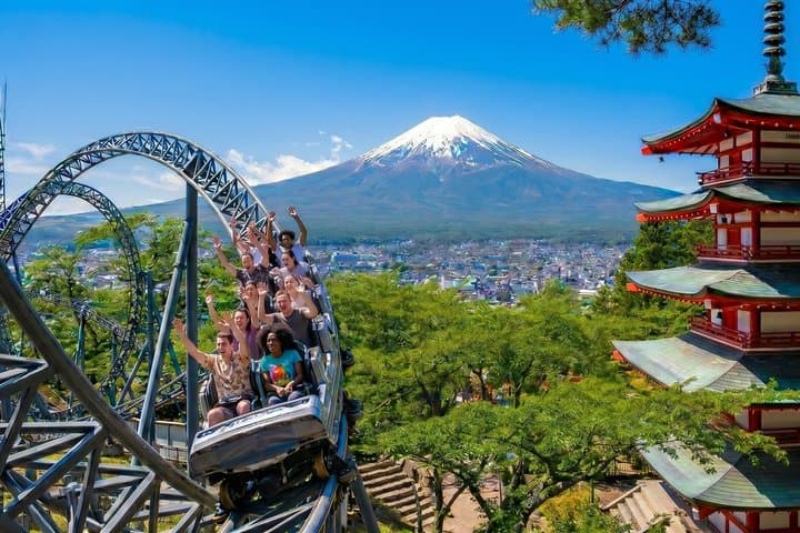 Mount Fuji, Oishi Park, Kawagoe and Fuji-Q Highland from Tokyo