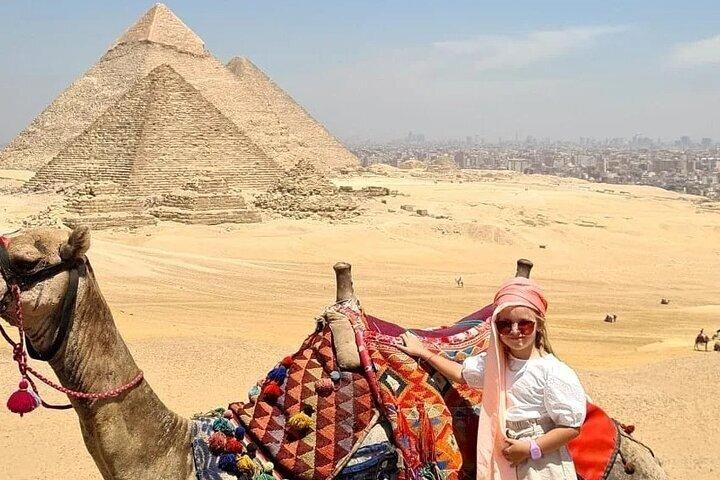 VIP Giza Pyramids,Sphinx All-Inclusive,Panoramic Camel Ride,Lunch