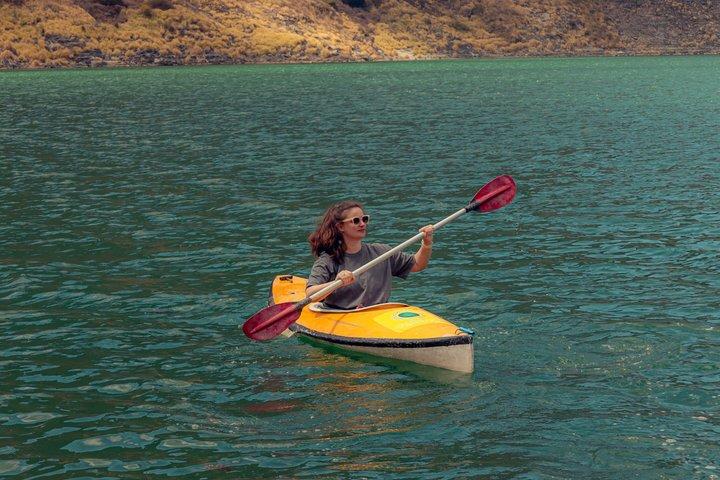 Begeleide tour door Quilotoa inclusief vervoer van Quito naar Baños.