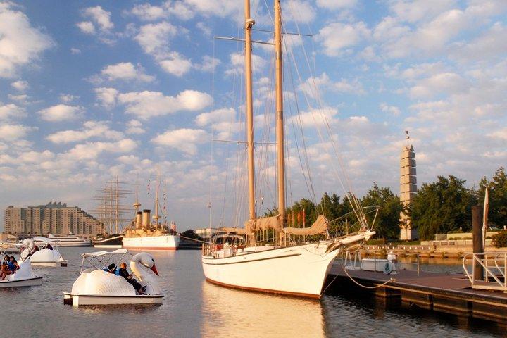 Swan Pedal Boat Rental at Penn Landing Marina in Philadelphia