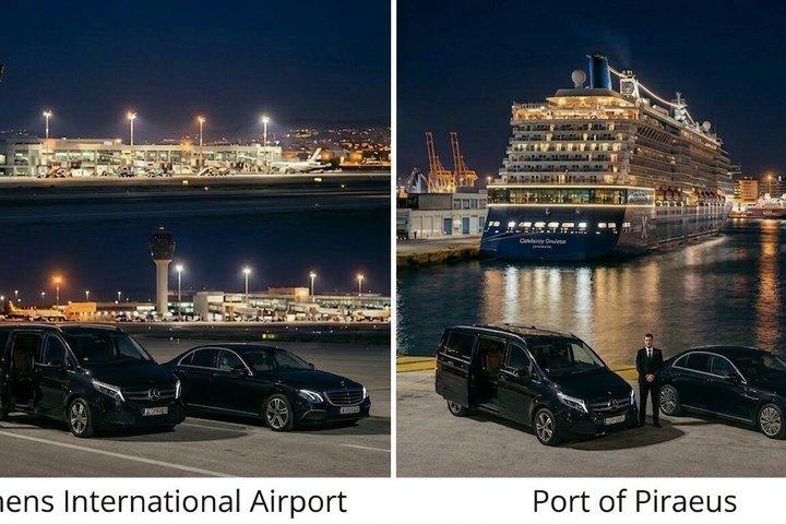 Crucero privado en ferry desde el aeropuerto de Atenas al puerto del Pireo