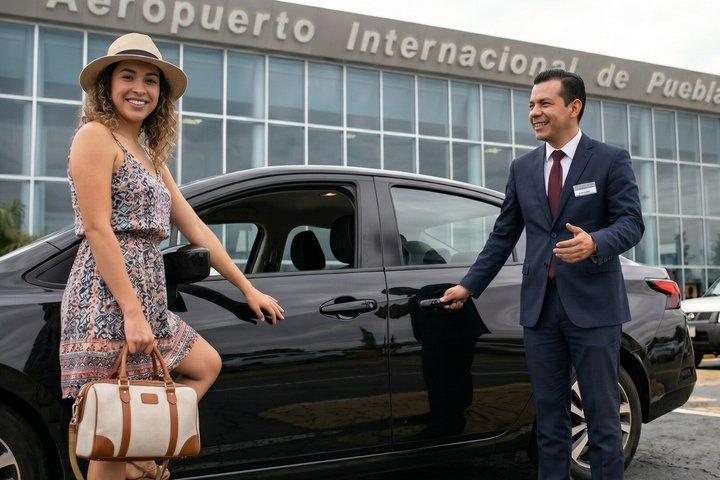 Von Puebla : Privater Transport vom Flughafen Puebla nach Puebla
