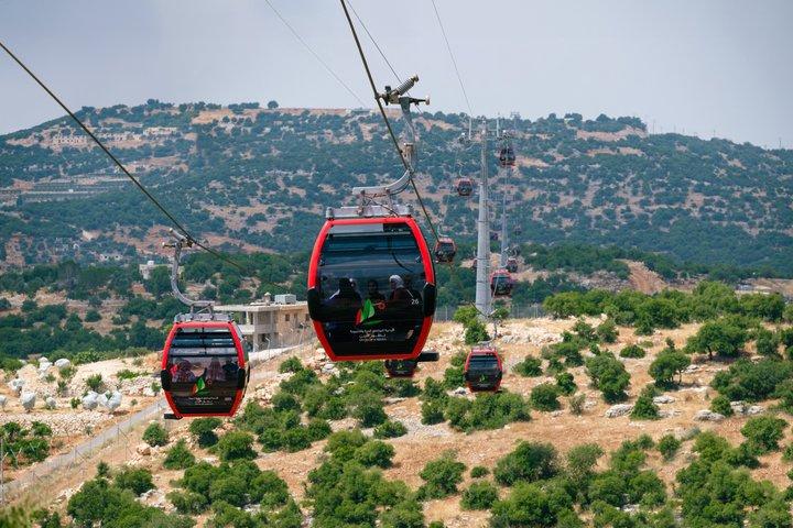 Excursão de dia inteiro ao Castelo de Ajloun com teleférico e degustação de vinhos