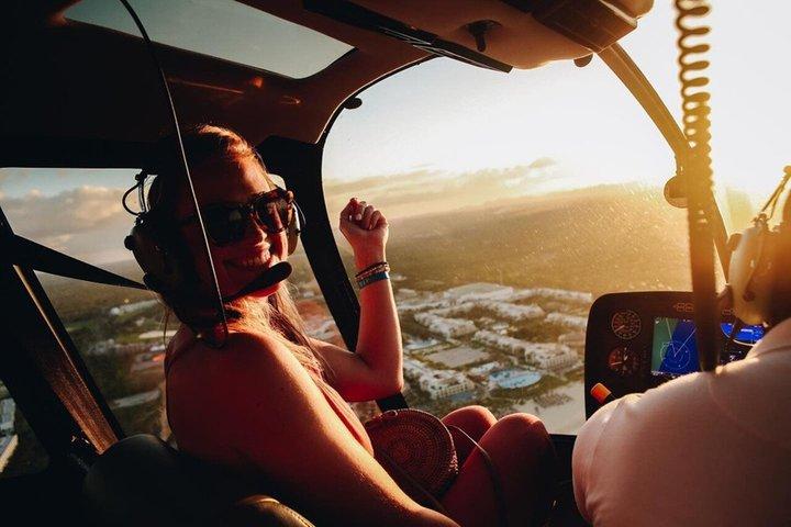 Punta Cana helikoptertur med fantastisk utsikt över kusten