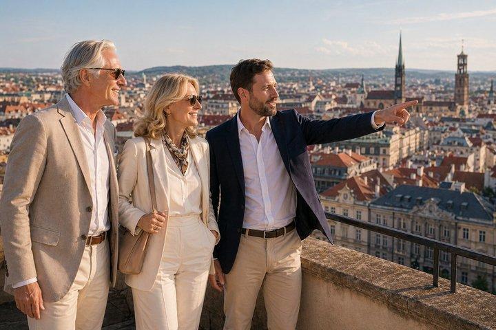 Transfert privé de Vienne à Prague avec arrêt panoramique facultatif