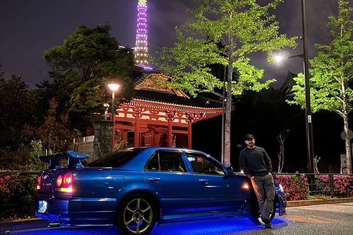 Tokyo: Private JDM R34 Skyline drive & Daikoku PA car meet