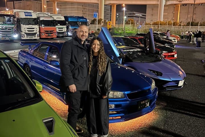 Tokyo: Private JDM R34 Skyline drive & Daikoku PA car meet