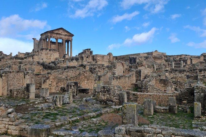 Gita di un giorno privata Dougga Bulla Regia e Chemtou dell'UNESCO da Tunisi