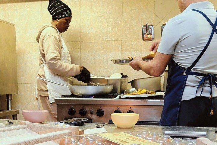 ピザ、サプリ、ジェラート料理コース