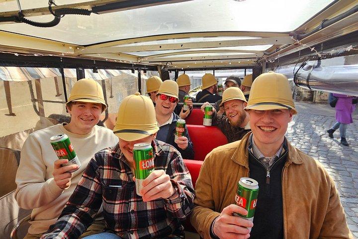 グダンスクパーティーバスアドベンチャーアルコール付き＆バギーで最高の楽しみ
