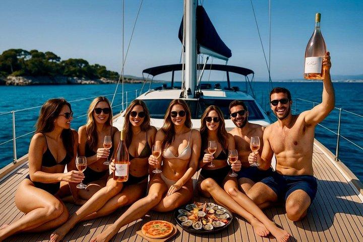 ヨットで行くオールインクルーシブのプライベートクルーズ、カンヌ・レランス発着のセーリング