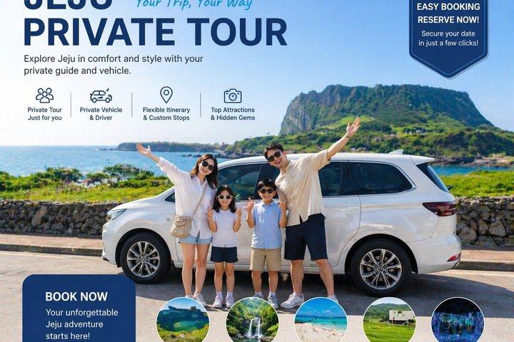 Journée complète personnalisable Jeju Private Tour avec guide touristique agréé