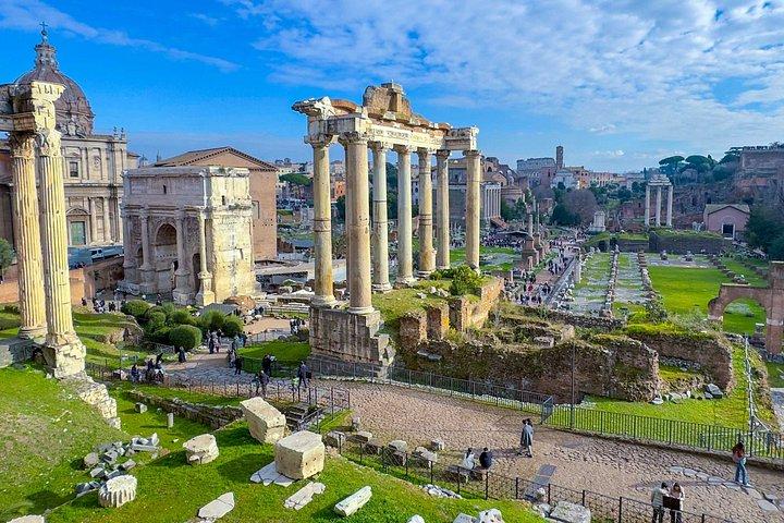 Rome Imperial Forums and Gladiator Trail to the Colosseum