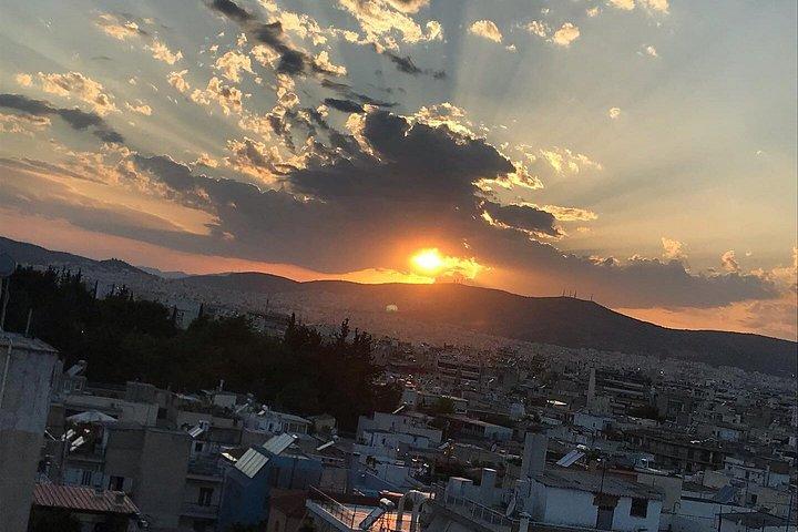 Authentic Greek Food Tasting with Acropolis View