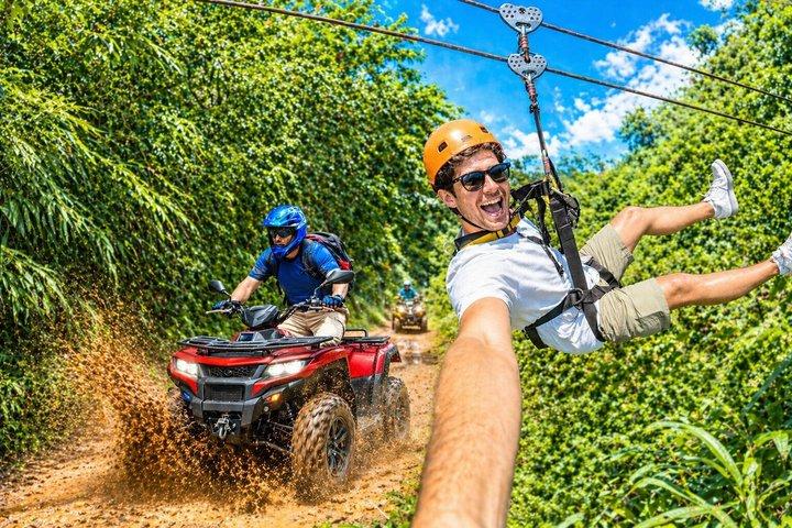 Få svar från personal och tidigare gäster på Seaview Zipline 10 Cable Tree Bridge Bar & 2 - Hour ATV Ride.
