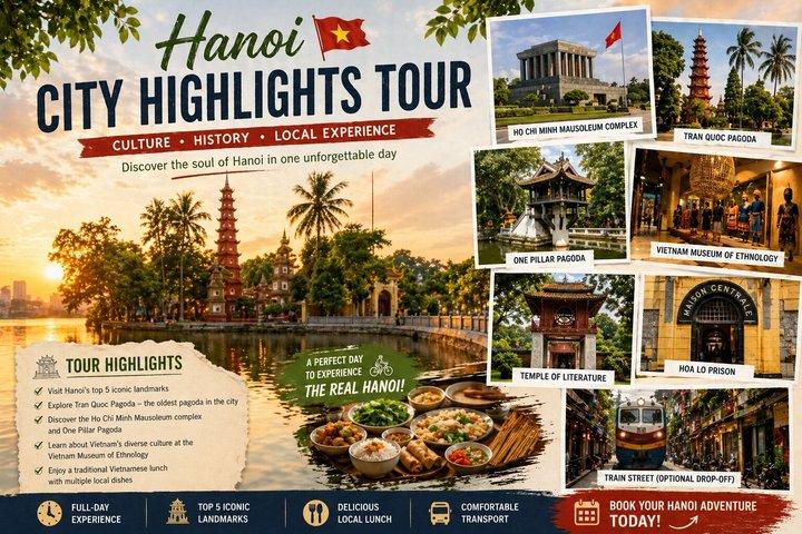 Discover Hanoi City Tour with 5 Famous Attractions