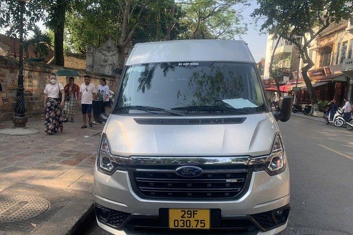 ハノイからハロン湾への送迎：乗り合いリムジンまたはバスまたは車