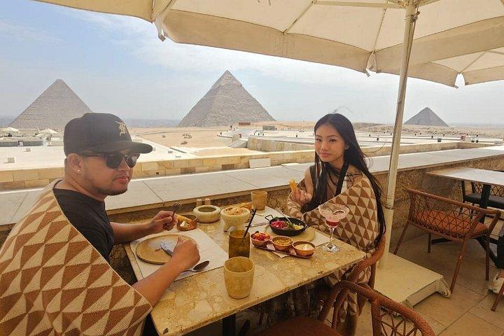 Private Giza Pyramids tour, Khufu Restaurant Breakfast, Opt. GEM