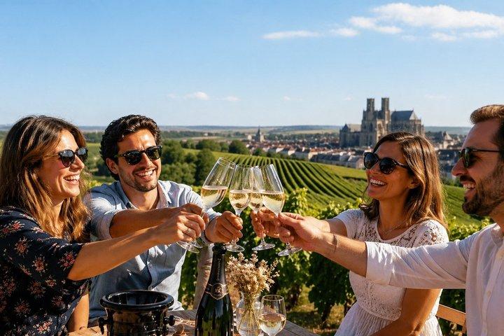 Private Champagner Tagesausflug : Kathedrale von Reims, Verkostungen und Weinberge