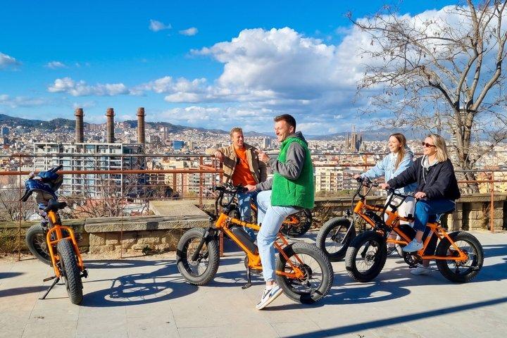 Barcelona Montjuïc Elcykeltur : Slott, vyer och höjdpunkter