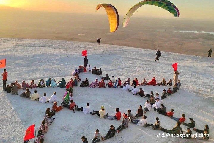 Marrakech Paragliding near Lalla Takerkoust Lake Experience