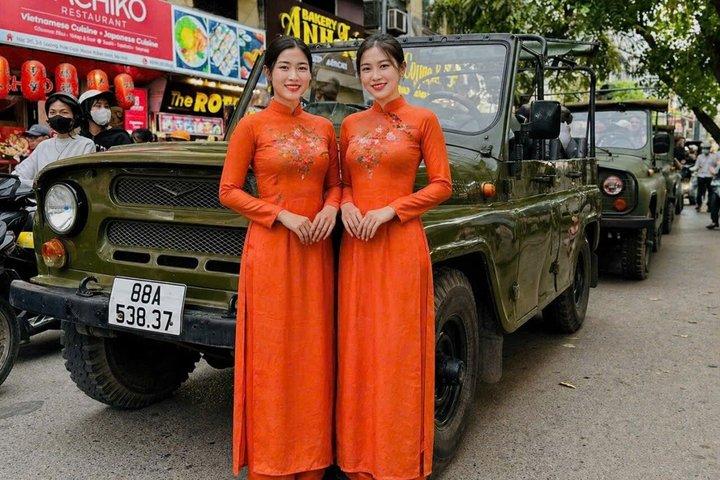 Excursiones en jeep por Hanoi guiadas por mujeres: medio día por la ciudad y el río Rojo