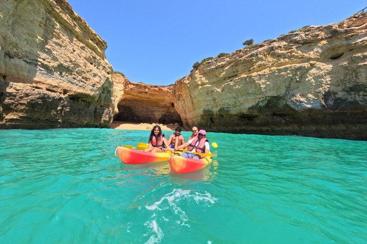 Excursion en kayak à Benagil : Aventure dans les grottes marines + Photos 4K GoPro incluses