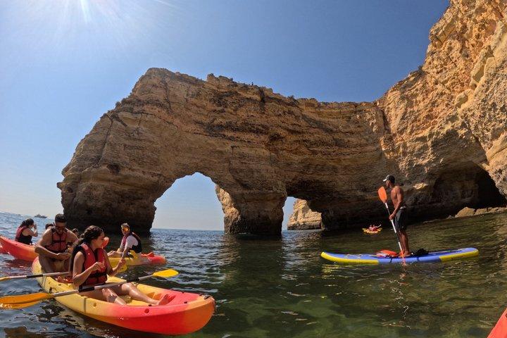 Excursion en kayak à Benagil : Aventure dans les grottes marines + Photos 4K GoPro incluses
