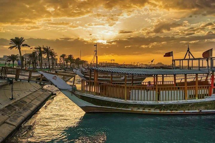 Arabian Dhow Cruise in Doha with Sunset and Skyline Views