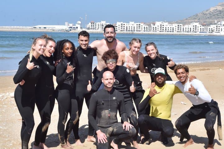 2 hours surf lesson in Agadir