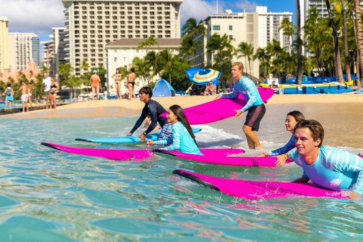 Halbprivate Surfstunde an der Jamie O'Brien School of Surf Waikīkī