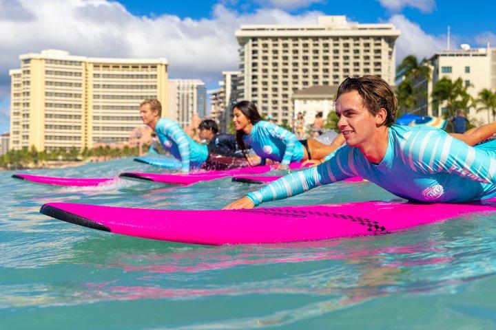Halbprivate Surfstunde an der Jamie O'Brien School of Surf Waikīkī