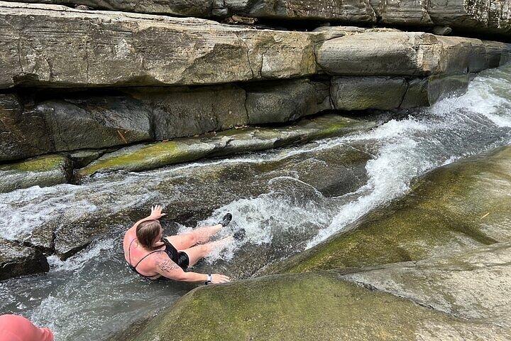 El Yunque Rainforest Waterslide with Beach Relaxation