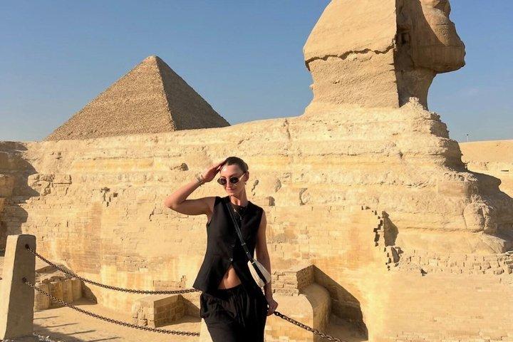 Utforska Giza pyramider och khan Elkhalele basar stad