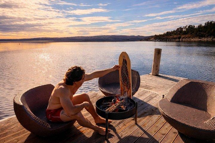 Oslo Malmøya Island Zalmgrillworkshop met jacuzzi