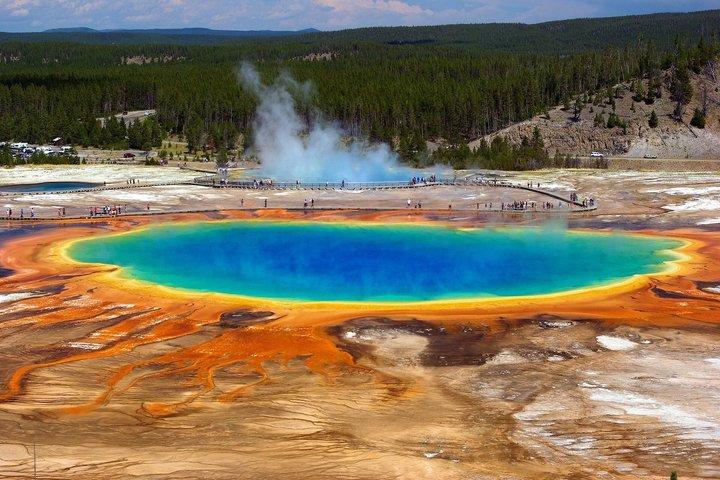 10 VIP Grupo Yellowstone Tour de 4 Dias Salt Lake City ida e volta
