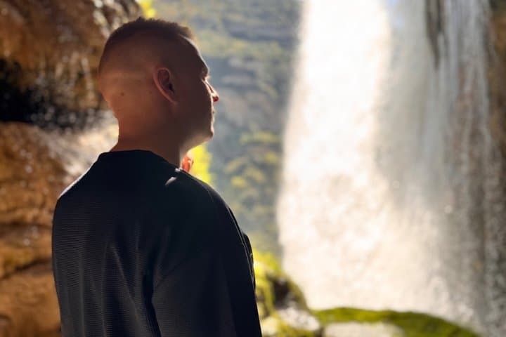 Day Trip from Barcelona: Waterfall & White Madonna Sanctuary
