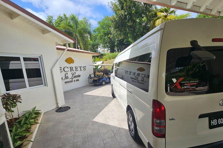 Transferência do aeroporto para Secrets St Lucia Resort & Spa (Grupos de 4)